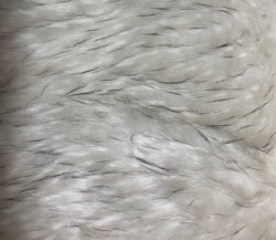 #1390 Synth White w/ black tip (10x19x70)