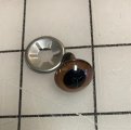 #2041 12mm metal back Plexiglass eyes 10 pair
