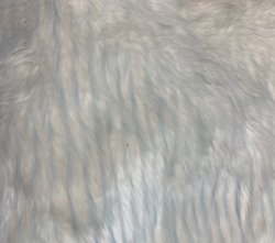 #2050 16mm White 19x30 w/ narrow blue stripe & longer grd hair