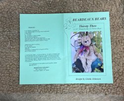 #2070 Thirsty Theo bottle bear pattern & fabric