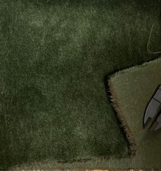#2075 6mm Dark Green Wool? (18x22)