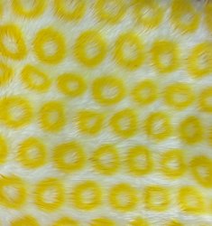 #2127 2\" Yellow Polka Dots on white base (18x30)
