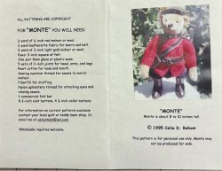 #3102 \"Monte\" The Canadian Mountie 8\" to 10\" 1995