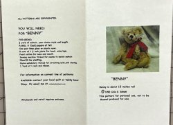 #3105 \"Benny\" 15\" Bear 1995