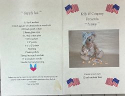 #3122 \"Fenway\" 12\" bear pattern