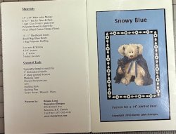 #3127 \"Snowy Blue\" 14\" Jointed Bear 2000
