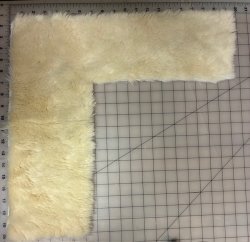 #3215 L shaped 20mm synthetic remnant about (6x30)