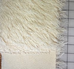 #3221 32mm white Cotton String remnant (6x54)