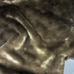 #3252 15mm Soft brown synthetic knit back