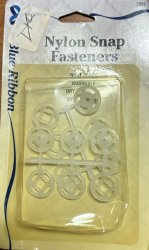 #3256 1/2\" Nylon Snap Fasteners 6 each