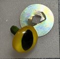 #3257 11mm Acrylic yellow eyes 5 pair