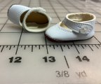 #3298 White patent leather shoes