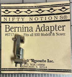 #3312 Bernina Foot Adapter #6717 Model 930