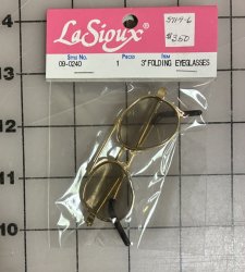 #3330 3\" Sunglasses for your \'Secret Service\' bear.