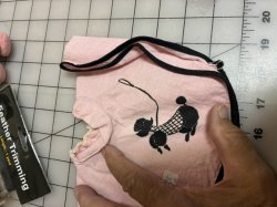 #3373 Poodle Skirt for retro bear 7\" waist.