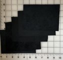 #3384 Black Ultrasuede 5 each about 4x5 #3384 Black Ultrasuede 5 each about 4x5