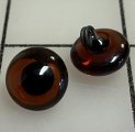 #3405 15mm Glass Amber Eyes 5 pair #3405 15mm Glass Amber Eyes 5 pair