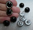 930-01/90 Black and Silver Round Pupil
