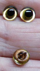 930-71/95 12mm Gold/Copper Round pupil